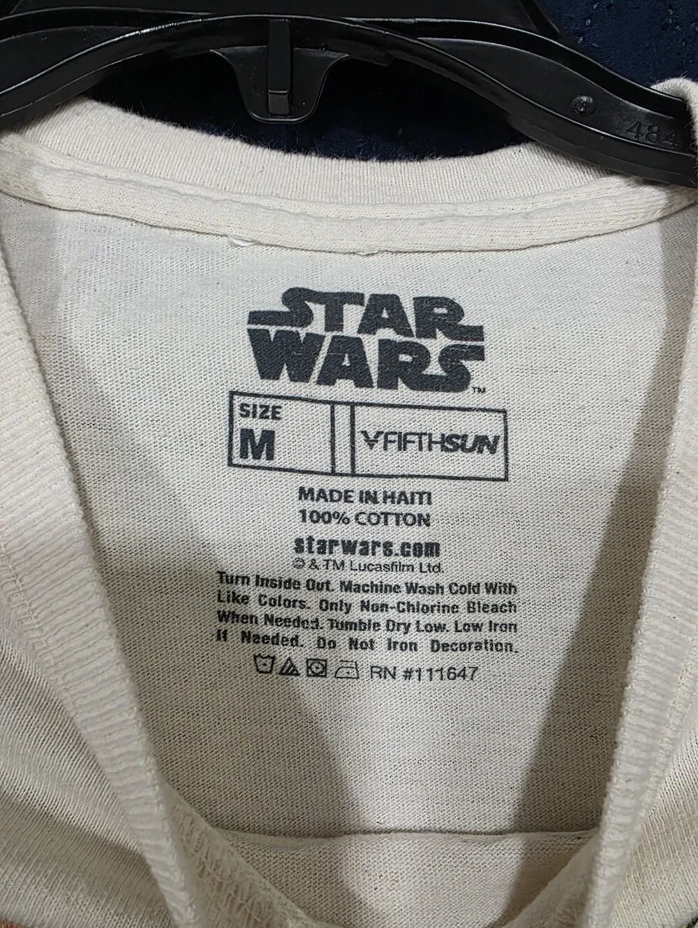 Fifth Sun Kids Star Wars Graphic Tee - Cream with Yellow, Pink, Blue Accents